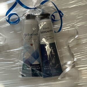 Bath and Body Works Shea Butter Hand Cream Lot of 2  Gingham and Find Serenity
